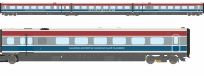 Dekas DK-8751044 - H0 - 3-tlg. Triebzug Y2 Ljunggren, SJ, Ep. V - DC-Sound